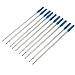 Zonster 10pcs Reemplazable Bolígrafo Recargas, 116mm Azul Tinta De Bolígrafo Bolígrafo para Equipos De Oficina Escolar De Escritura