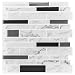 10-Sheet Peel and Stick Tile Backsplash, Vinyl 3D Self-Adhesive Tile Stickers for Kitchen, Bathroom, Counter Top, Marble 77