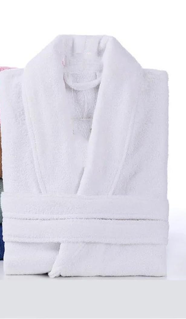 Damski bawełniany szlafrok frotte unisex bielizna nocna miękki szlafrok codzienny domowy strój wypoczynkowy