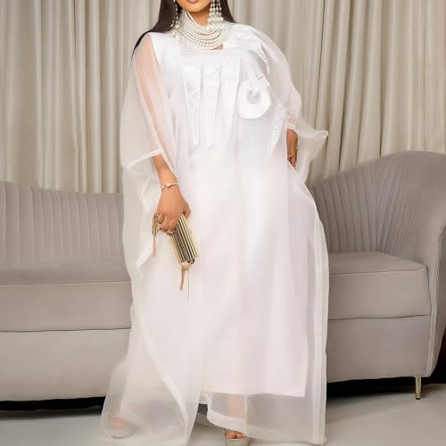 TIDOIRSA African Dresses for Women Elegant, African Clothes Embroideried Plus Size Party Wedding Dresses3