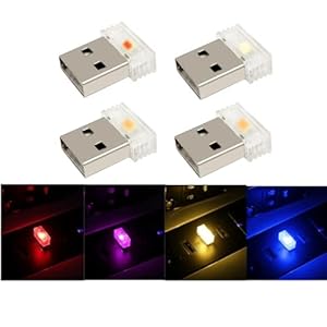 JZK 78786 Mini-USB-LED-Lampen 4 Stück