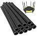 YLYLY Trampoline Foam Cover Tube,12Pcs Trampoline Pole Covers,Trampoline Poles Replacement,PE Foam Replacement Trampoline Parts for Indoor and Outdoor/35 Inch - Black(Black)