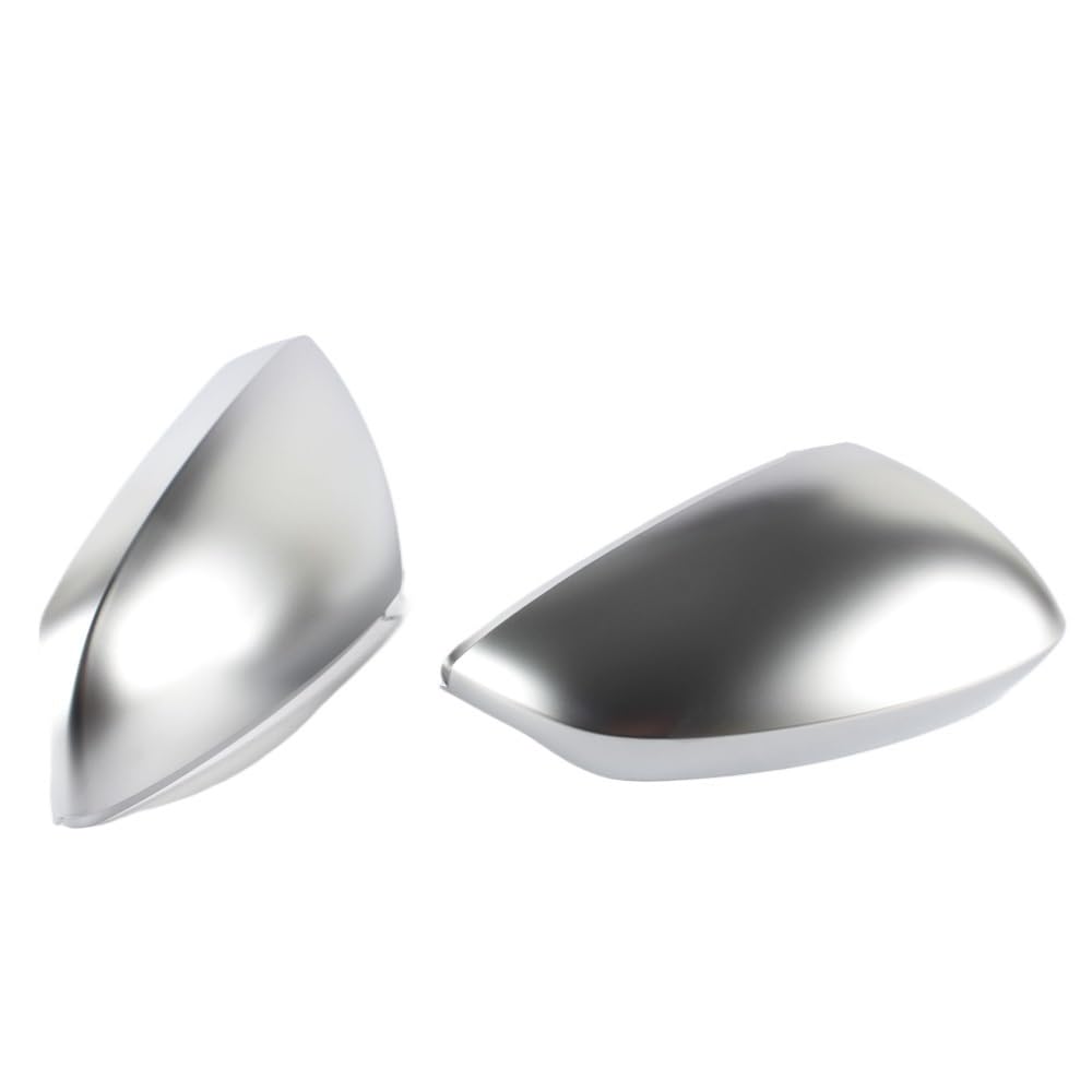 QQBIKP [Replacement] Car Mirror Cover For Audi A3 8Y 2020 2021 2022 2023 S3 RS3 Matte Chrome Silver Rearview Mirror Cover Protection Cap Car Styling