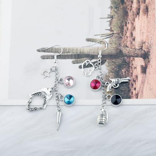 OKEYCH Game Anime Inspired Gift J Fan Earrings Gamer Fandom Jewelry Cosplay Merch3