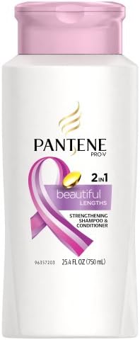 Pantene Pro-V Beautiful Lengths Strengthening 2-In-1 Shampoo & Conditioner 25.4 Fl Oz (packaging may vary)