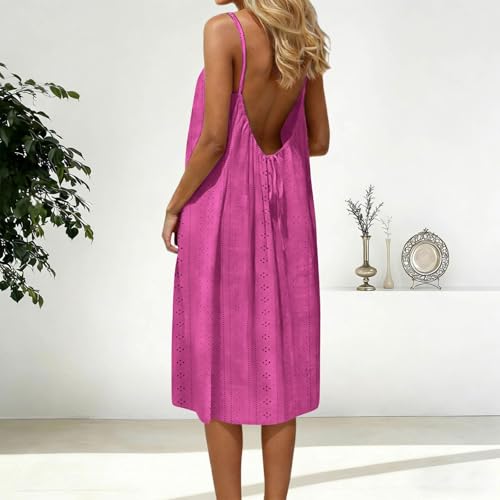 Robe d'été décontractée avec dos nu et détails froncés