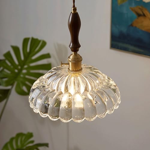Lámpara de vidrio nórdica E27 para iluminar techos oscuros 5