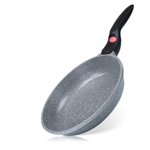 Antihaft-Pfanne, Medical Stein Aluminium Pan, Abnehmbarer Griff, Wok Bratpfanne, Gasherd, Induktionsherd, Allgemeines Haushalt dauerhaft