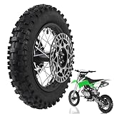 Aramox 10 Zoll Hinterradfelgen-Reifenmontage 80/100-10 3.00-10 Innenschlauchmontage mit 12mm Achse Bremsscheibe und 420 41T Kettenrad für Dirt-Bikes Mini-Motorrad-