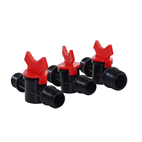 Conector de manguera de jardín Accesorios Rosca macho acoplamiento de la manguera de agua de irrigación del conducto del conmutador Herramientas de tuberías de plástico PVC Válvula de jardinería y Equ