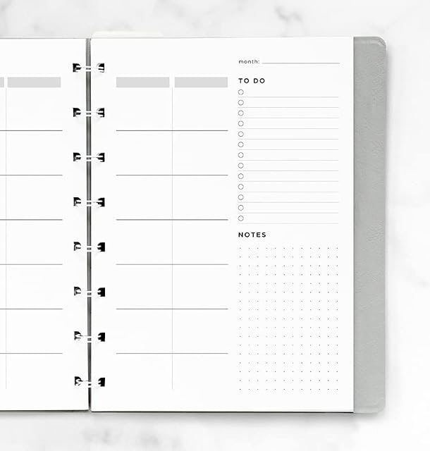 Filofax A5 Refillable Notebook Minimal Activity Planner Refill