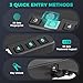 Miisekmy Gun Safe for Handgun Biometric Gun Safe for Car Pistols Safe, Quick Access Handgun Safe with Fingerprint PIN or Key Rechargeable Lock Case, for Home Car Travel Nightstand Bedside or Drawer