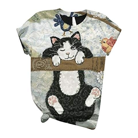 Camiseta ORANDESIGNE con Estampado 3D de Animales Cover