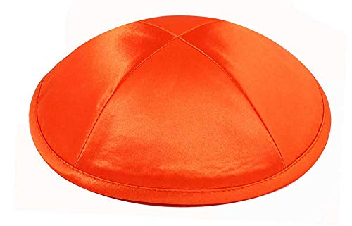 Image of Zion Judaica Deluxe Satin Kippah Yarmulkes for Kids Teens & Adults Skullcaps 6.25 inch Multi-Color Options 4 Panel Design