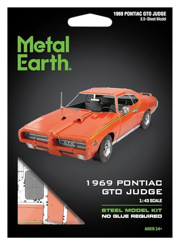 Metal Earth 1969 Pontiac GTO Judge Metal Model Kit Fascinations - Image 6