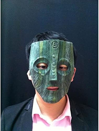 Reel Art Loki Mask, The Mask, Jim Carrey, Cameron Diaz with Clear Easel