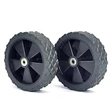 2 Stücke 4,6-Zoll-PVC-Campingwagen mit Lagern, geeignet für Ersatzräder für Trolleys, faltende Wohnmobil-Vans, Mülldosen