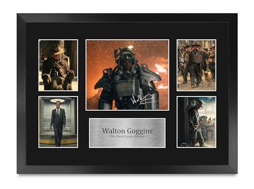 Foto firmada Fallout Walton Goggins cuadro enmarcado A3 réplica autógrafo ID-006295