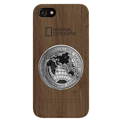 <国内正規品公式ライセンス商品> iPhone 8 iPhone 7 iPhone SE 第2世代 Metal-Deco Wood Case 130周年記念メダルが飾られた天然木ケース (NG13000i8-M(ウォルナット))