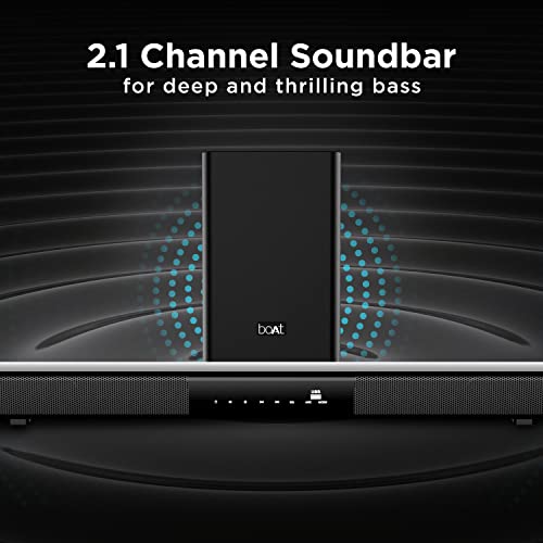 Image of boAt Aavante Bar 1750 2.1 Channel Bluetooth Soundbar with 120W RMS Signature Sound, Wireless Subwoof