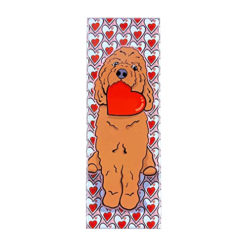 Apricot Goldendoodle Dog Valentine's Day Magnet, Handmade Holiday Gifts and Decor