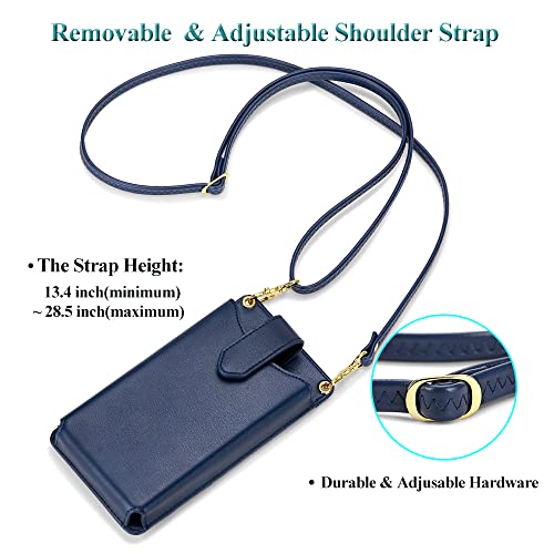 Image of Peacocktion Small Crossbody Cell Phone Purse for Women, Lightweight Mini Small Crossbody Bags for Women with Card Slots