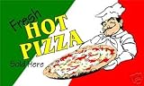 Fresh Hot Pizza Polyester 3'x5' Flag Banner Sign