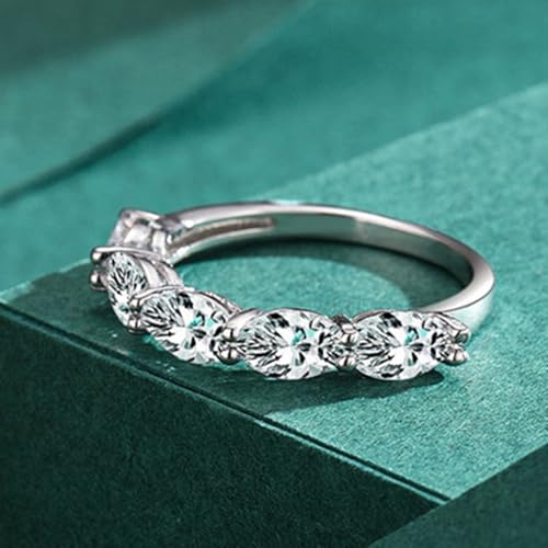 Bague mariage or blanc et moissanite l'éclat durable sans ternir