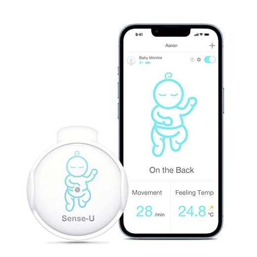 (2019 Nuevo Modelo)Sense-U bebé Monitor de respiración y movimiento del sueño estomacal del bebé : alarma de respiración, alarma de sueño estomacal, alarma de sobrecalentamiento, alarma de resfriarse
