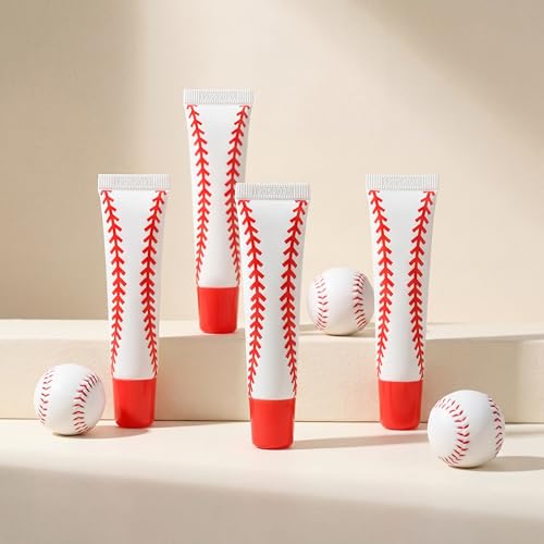 Image of 36 Pcs Baseball Lip Balm Party Favors Bulk Moisturizing Lip Balm Gifts for Women Baseball Team Players Fans Coaches Sports Lovers Party Supplies