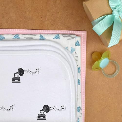 Azeeda 'Gramophone Record Player' Baby Burp/Wash Cloth (BC00034832)3