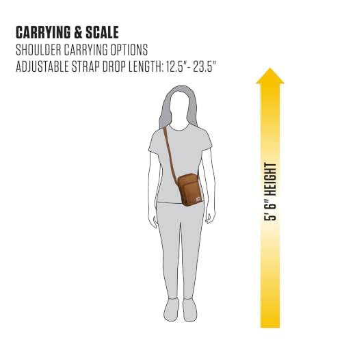 Image of Carhartt Crossbody Zip Bag, Durable, Adjustable Crossbody Bag with Zipper Closure for Men and Women