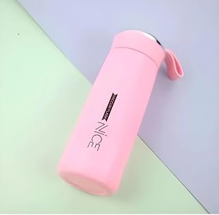 Insulated Water Bottle with Strap, Pink, Stainless Steel Vacuum Flask Price In India