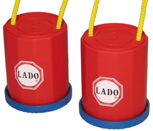 LADO - Zancos Infantiles con Cuerdas Ajustables y Aros Antideslizantes (Altos)