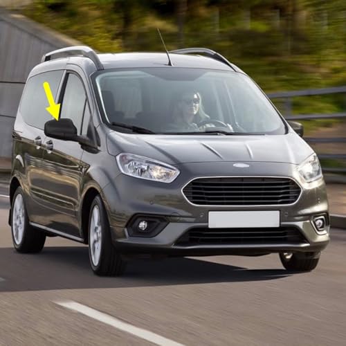 Siyah Tip Sağ Dış Dikiz Aynası Kapağı Ford Courier ile Uyumlu 2017-2023