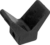 Shoreline Marine Bow Stop Rubber, 2 X 2-Inch, Black