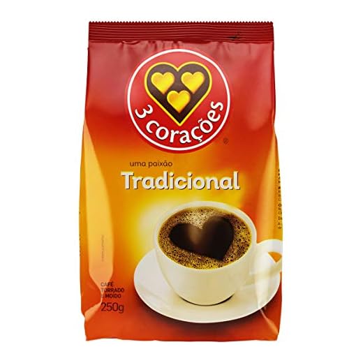 Café, Torrado e Moído, Tradicional, Pacote, 250g, 3 Corações