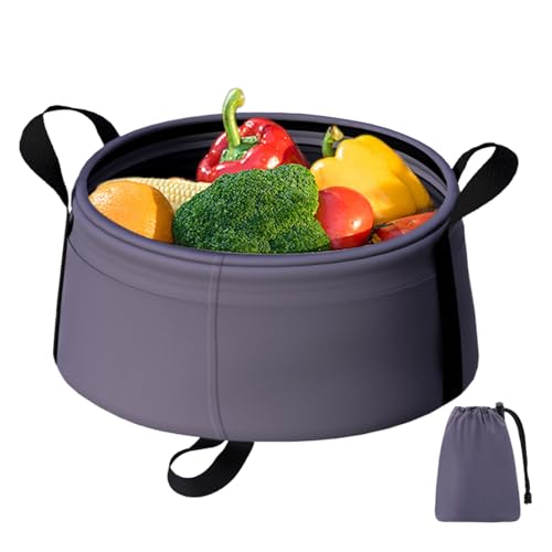 Cubo plegable – Cubo de limpieza plegable | Cubo de agua duradero compacto para camping, , ahorro de espacio para camping, casa y hogar