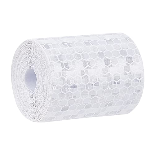GORGECRAFT 3 Rollen Reflektierendes Klebeband, Weiß, Wasserdicht, Selbstklebend, Hochsichtbar, Sicherheitswarnband, Aufkleber Für Auto, LKW, Motorrad, Boot, Wohnmobil, 3 m X 5 cm Pro Rolle - Image 4