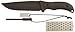 Schrade SCHF38 Frontier 11.2in High Carbon Steel Full Tang Fixed Blade Knife with 5.8in Drop Point and TPE Handle for Outdoor Survival, Camping and Bushcraft , Black