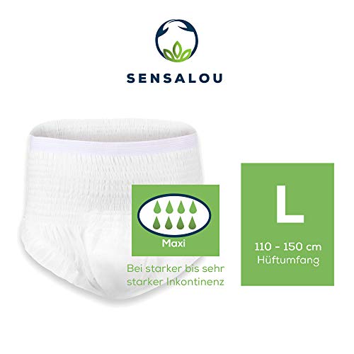 Sensalou Inkontinenz Windeln Pants Erwachsene Test Proben einzeln - Männer Frauen (M-L-XL)