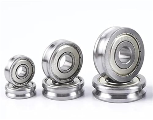 Rueda enderezadora U6001 con cojinete de ranura en U de 12x28x8mm para guías de cable