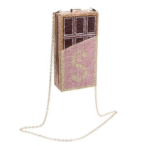 Pochette soirée pour femme TOYANDONA en coton et alliage brillant pour banquet