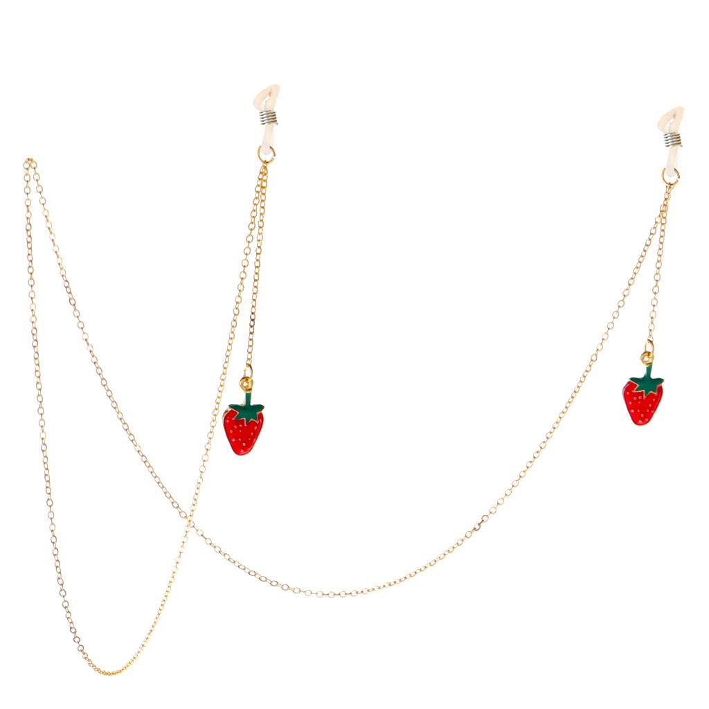 ™ Eyeglass Reading Sunglass Glasses Cord Holder Necklace Chain Red Strawberry | Vision Care-image-10
