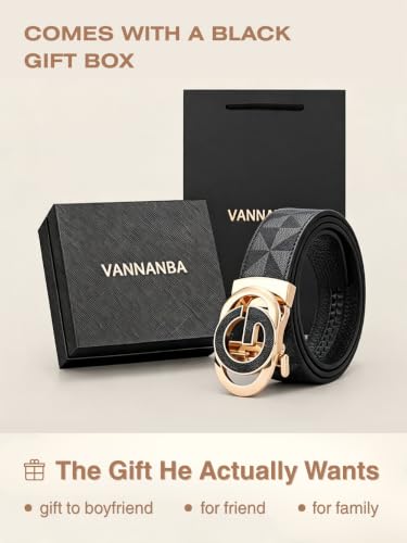 Image of Mens Ratchet Belts Designer Belt Men Automatic Buckle Gift Box