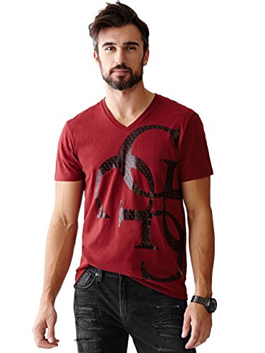 Guess Men's Short-Sleeve Quattro G V-Neck Tee