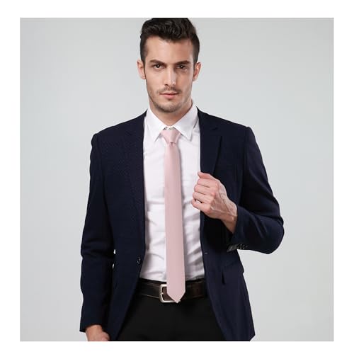 Image of Landisun Black Tie Men Women Solid Skinny Ties Slim Ties Satin Tie