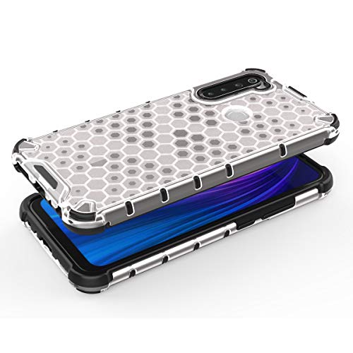Image of Glasgow | for Mi Redmi Note 8 Honeycomb Pattern Back Case Cover for Mi Redmi Note 8 with 4 Bumper Corners and Military Grade Protection - Transparent