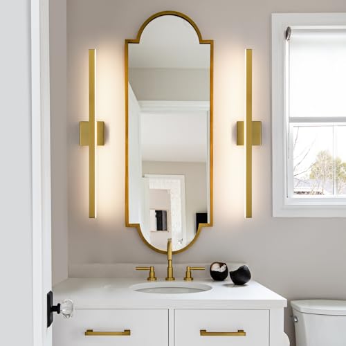 KAISITE Modern Bathroom Vanity Light Gold Bathroom Light Fixture Over Mirror 32inch Vanity Lighting Fixture Dimmable 5CCT LED Bar Vanity Light for Bathroom Restroom by KAISITE - Image 3