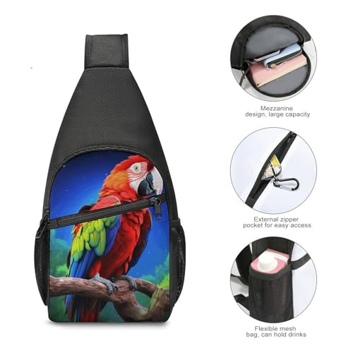 Bolso Sling Parrot Ligero para Hiking y Viaje miniatura 5